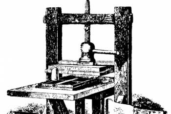 Johannes Gutenberg - inventatorul tiparului 1445 tipar